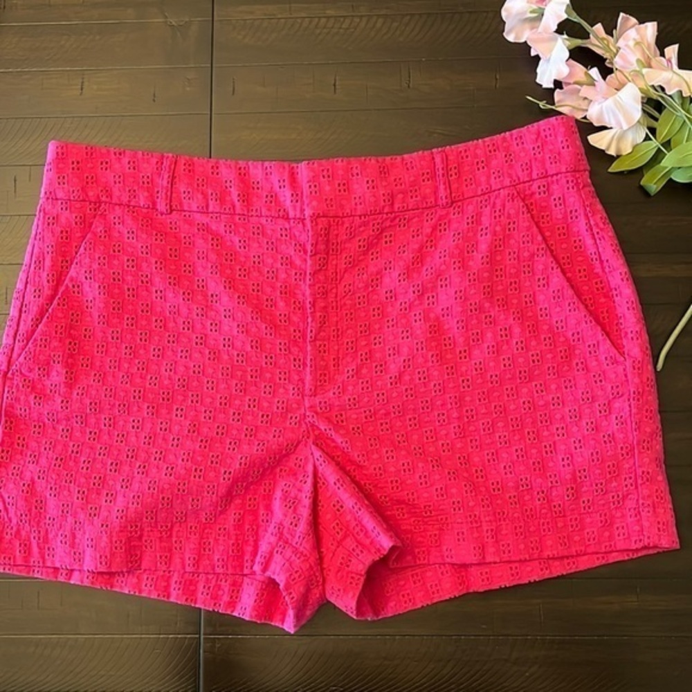 Banana Republic Fuchsia Eyelet Shorts / 16 P